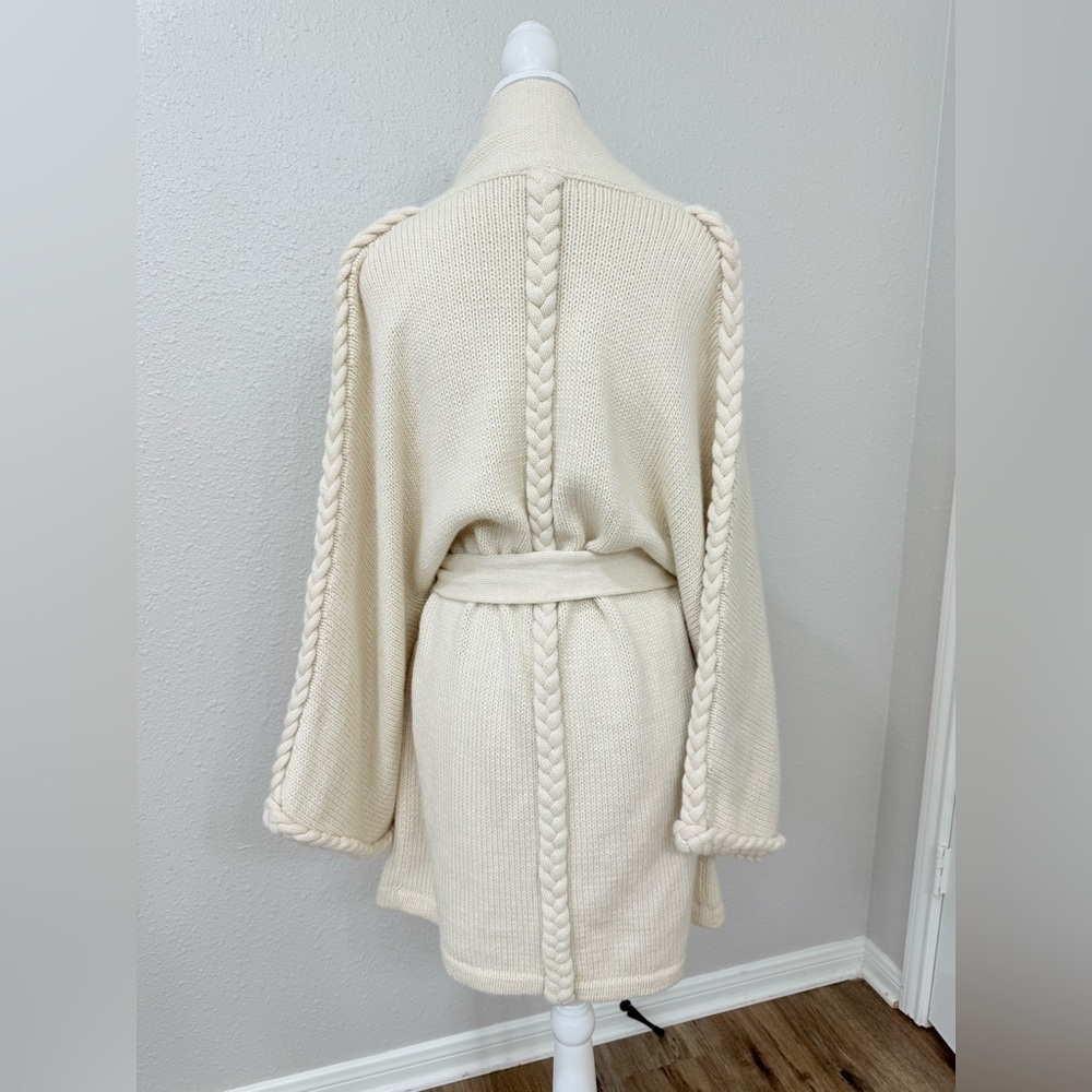 Mara Hoffman Alpaca Merino Wool Blend Kimono Style Robe Sweater Cardigan Large - Picture 3 of 8